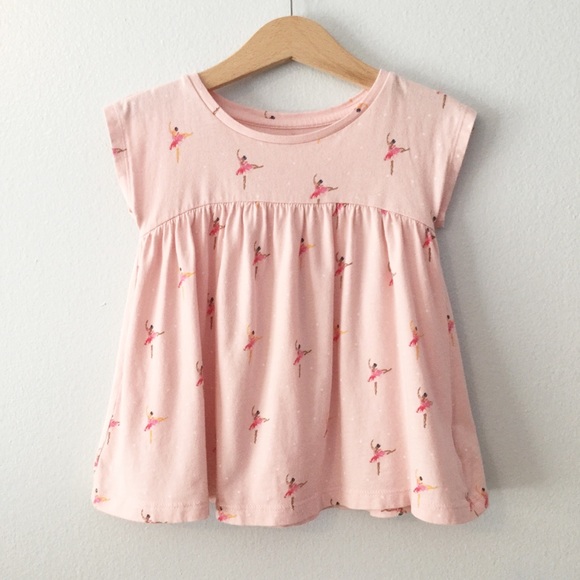 GAP Other - Baby Gap Pink Dress With Ballerina Print ▪️